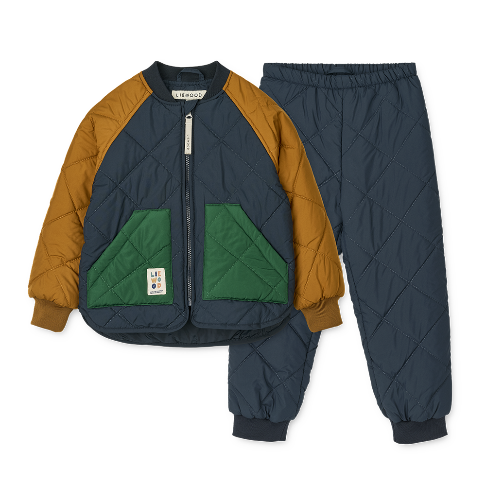 Liewood Thermo Jacket/Pants Set 'Zella' Classic Navy Multi Mix