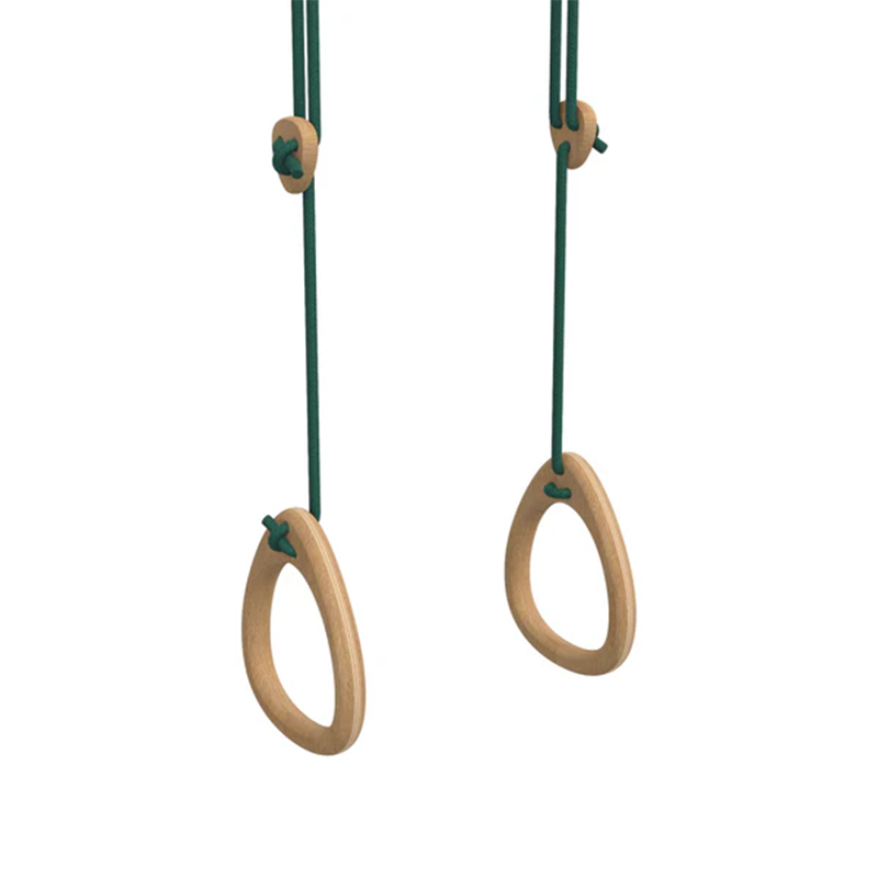 Lillagunga Gymnastic Rings 'Rings' Oak/Green