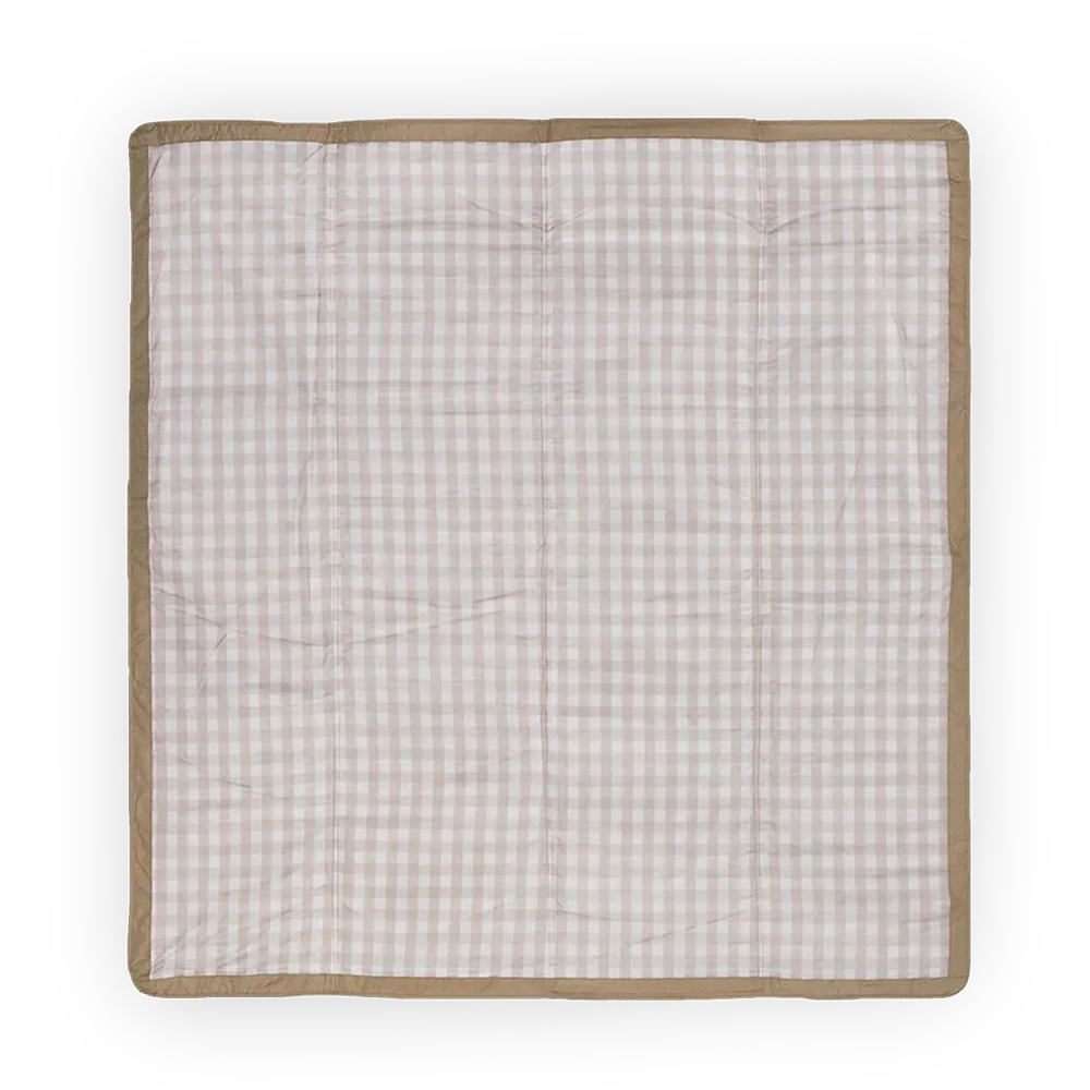 Little Unicorn Couverture de pique-nique « Buffalo Check » beige