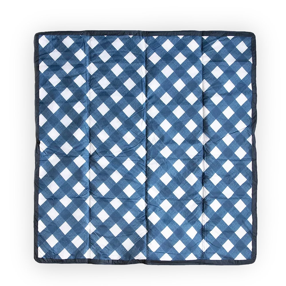Little Unicorn  Picknickdecke  Navy Plaid - Online MY SNOWFLAKE