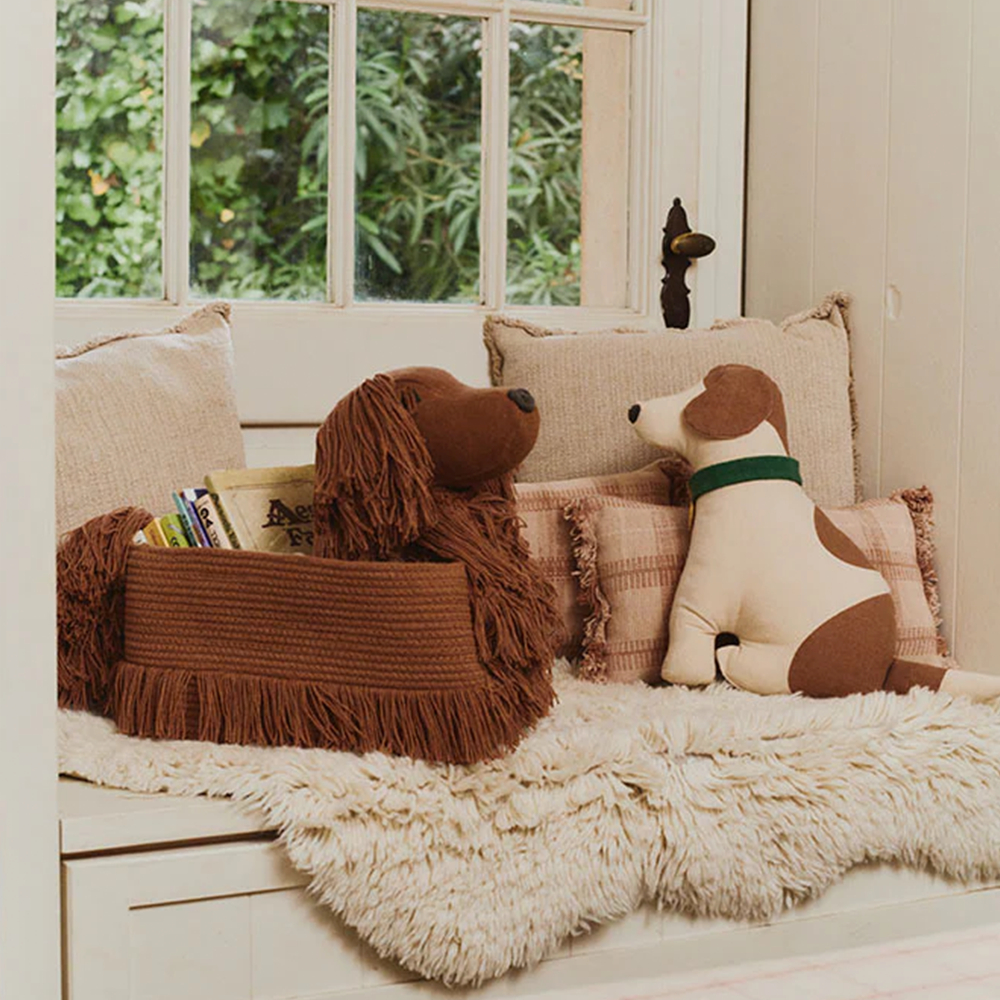 Lorena Canals Aufbewahrungskorb 'Dog Poppy' Toffee - Online MY SNOWFLAKE