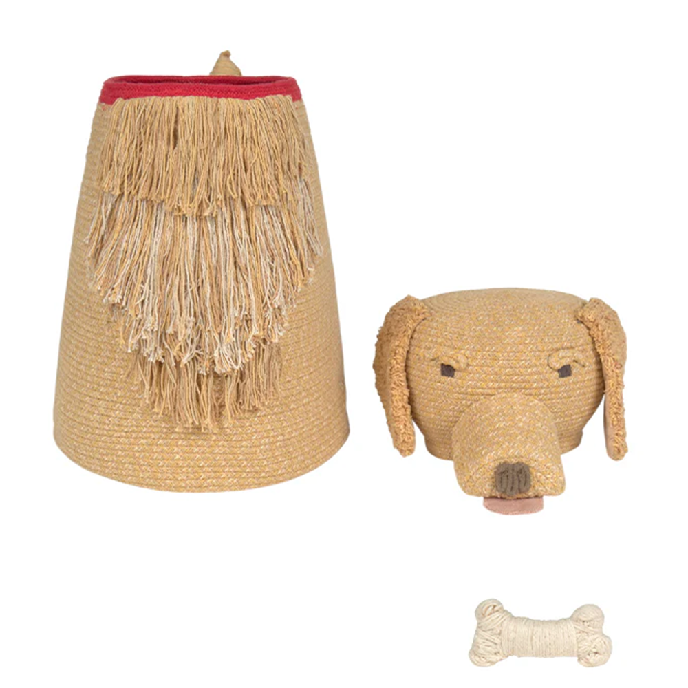Lorena Canals Aufbewahrungskorb 'Dog Luna' Honey
