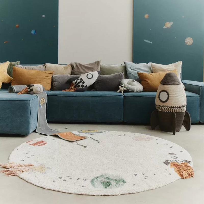 Lorena Canals Washable Cotton Rug 'Interstellar Journey'