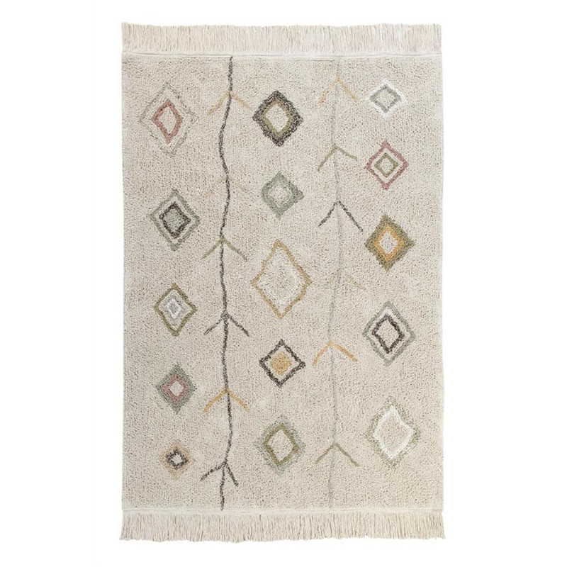 Lorena Canals  Baumwollteppich Kaarol Earth waschbar  Beige/Natur - Online MY SNOWFLAKE