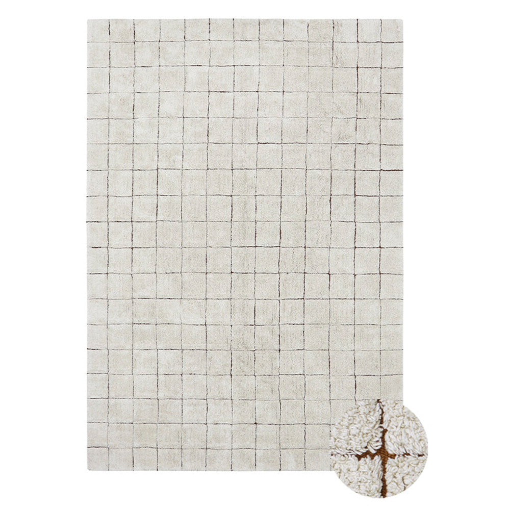 Tapis lavable en coton Lorena Canals 'Mosaic' Natural