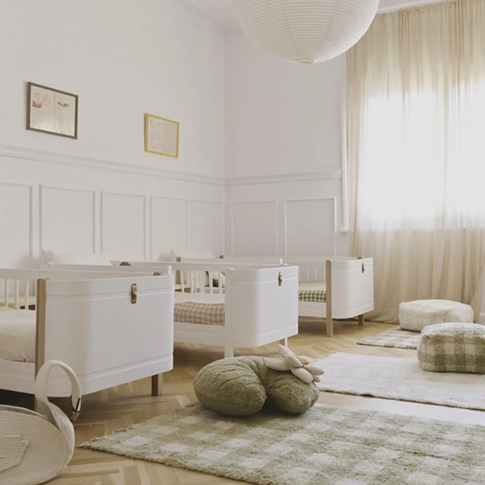 Tapis lavable en coton Lorena Canals 'Vichy' Matcha
