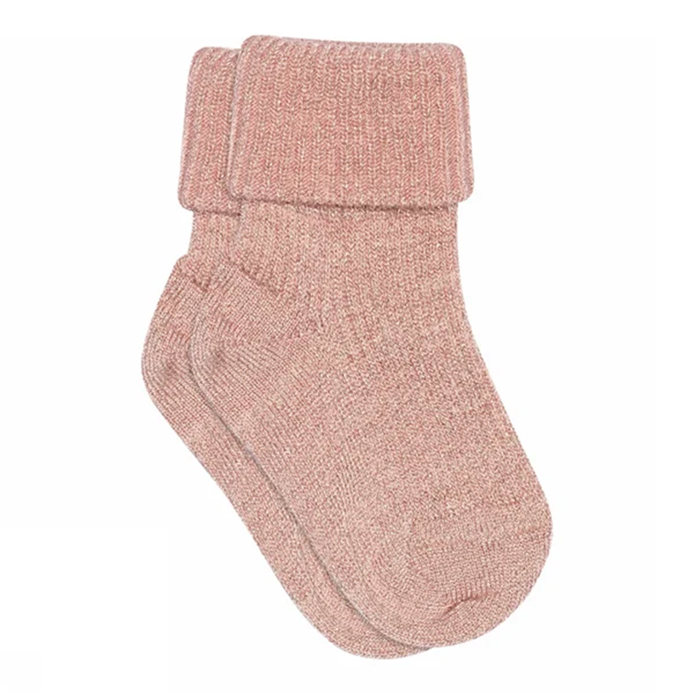 MP Denmark Glitzersocken aus Bambus 'Ida' Silver Pink - Online MY SNOWFLAKE