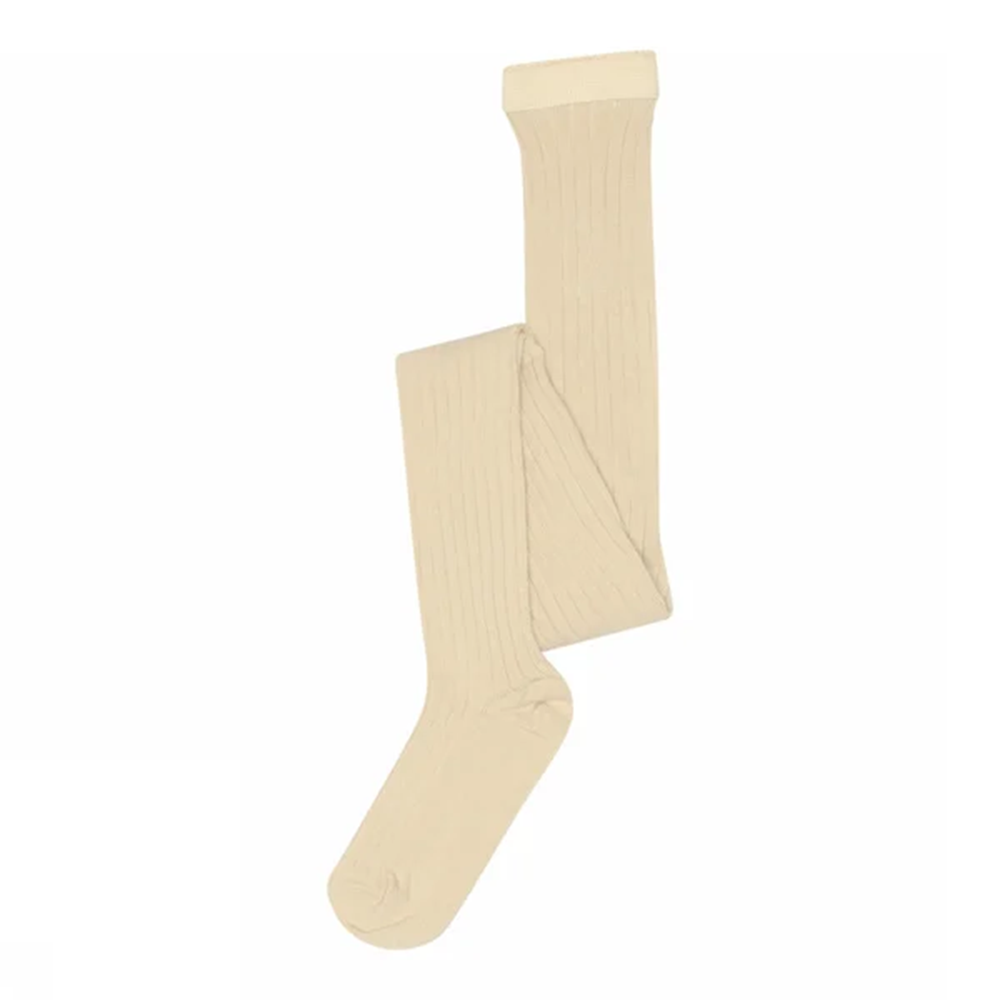 MP Denmark  Rippstrumpfhose aus Baumwolle Ecru - Online MY SNOWFLAKE