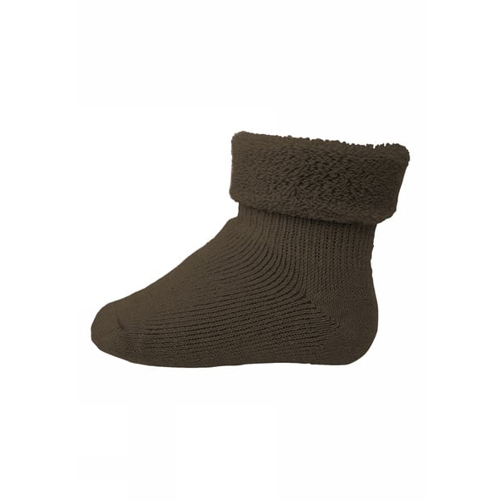 MP Denmark Chaussettes bébé en laine marron chiné