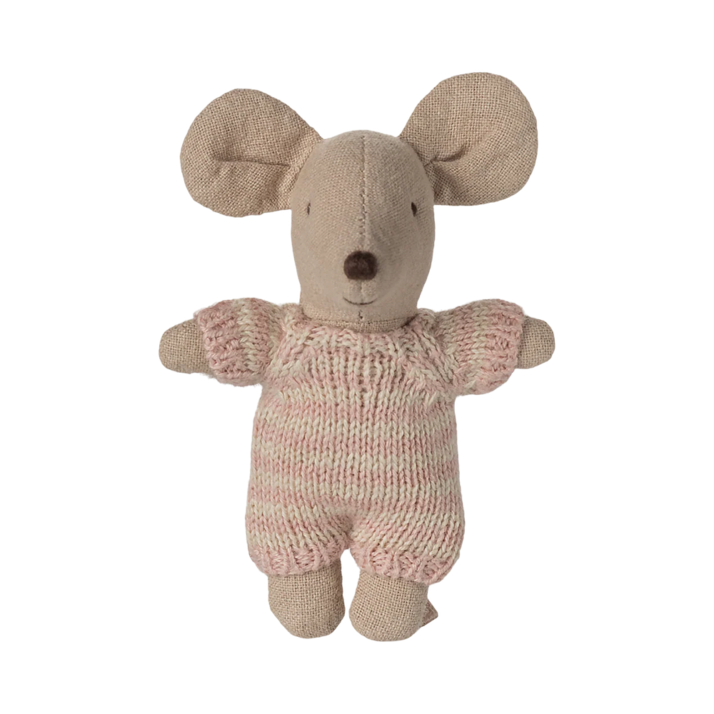 Maileg  Babymaus in Tragekorb Rose - Online MY SNOWFLAKE
