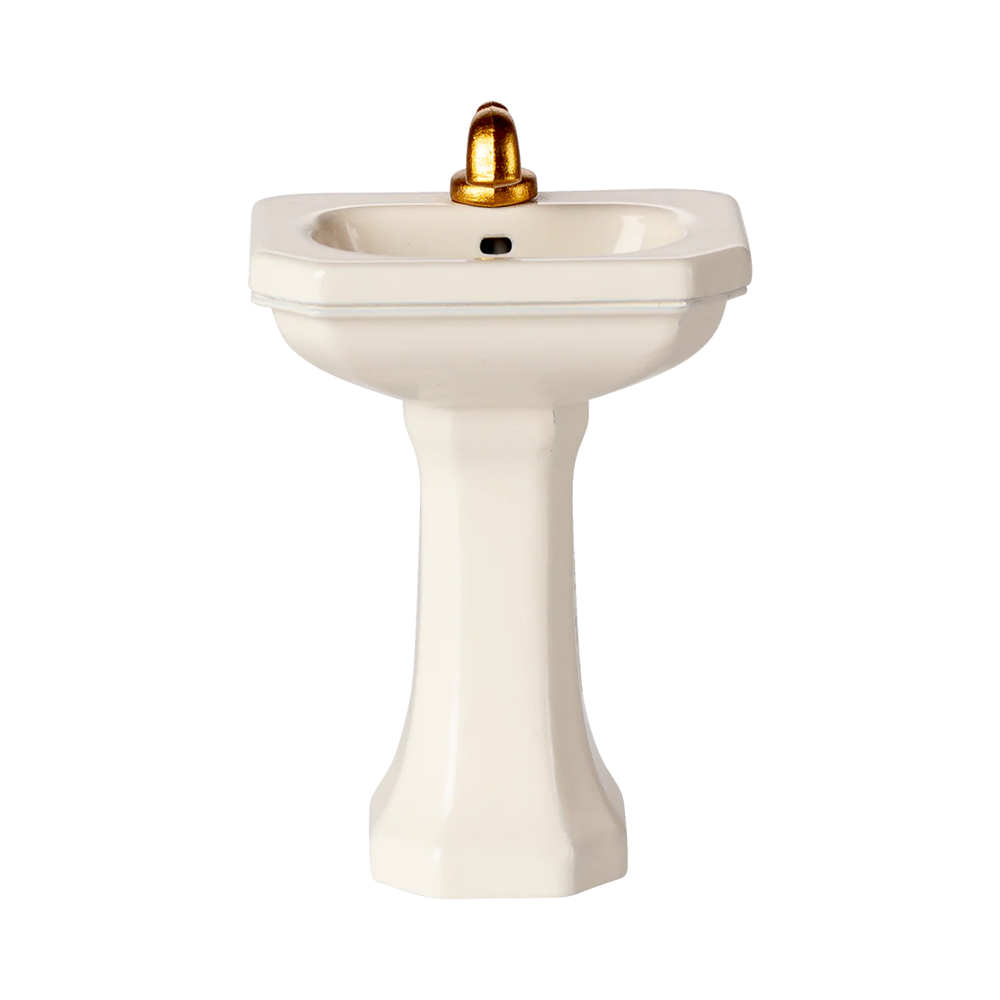 Maileg Lavabo de salle de bain 'Souris' Blanc cassé