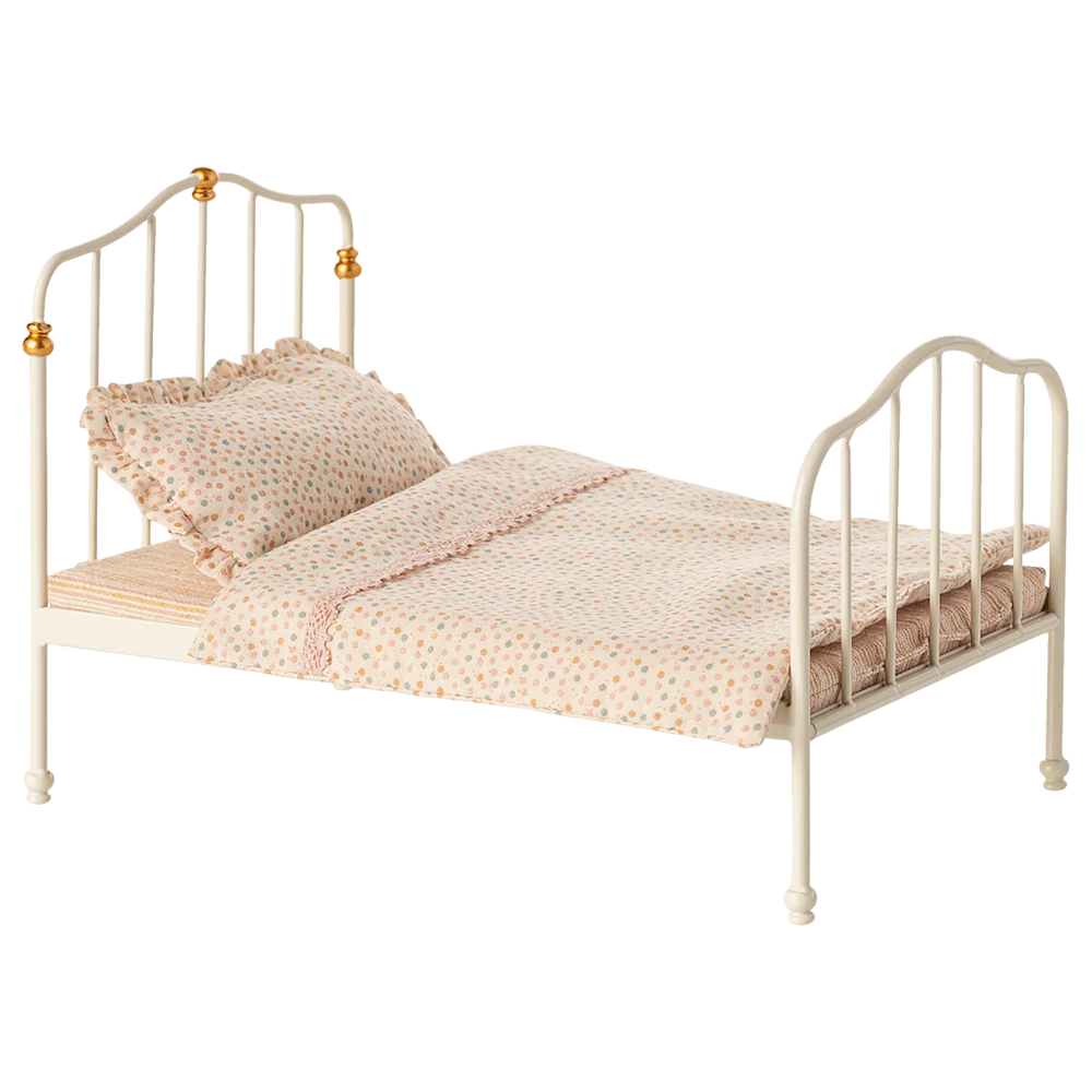 Maileg Vintage Einzelbett 'Maus'  Off White