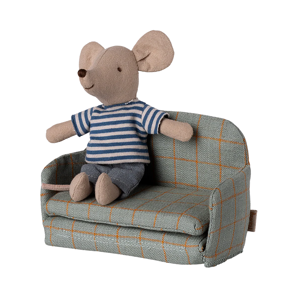 Maileg  Bettsofa  'Maus' Checker