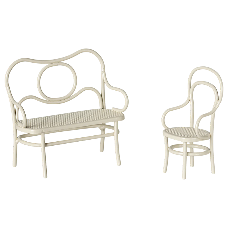 Maileg Café-Möbel Set 'Maus' Klein Off White