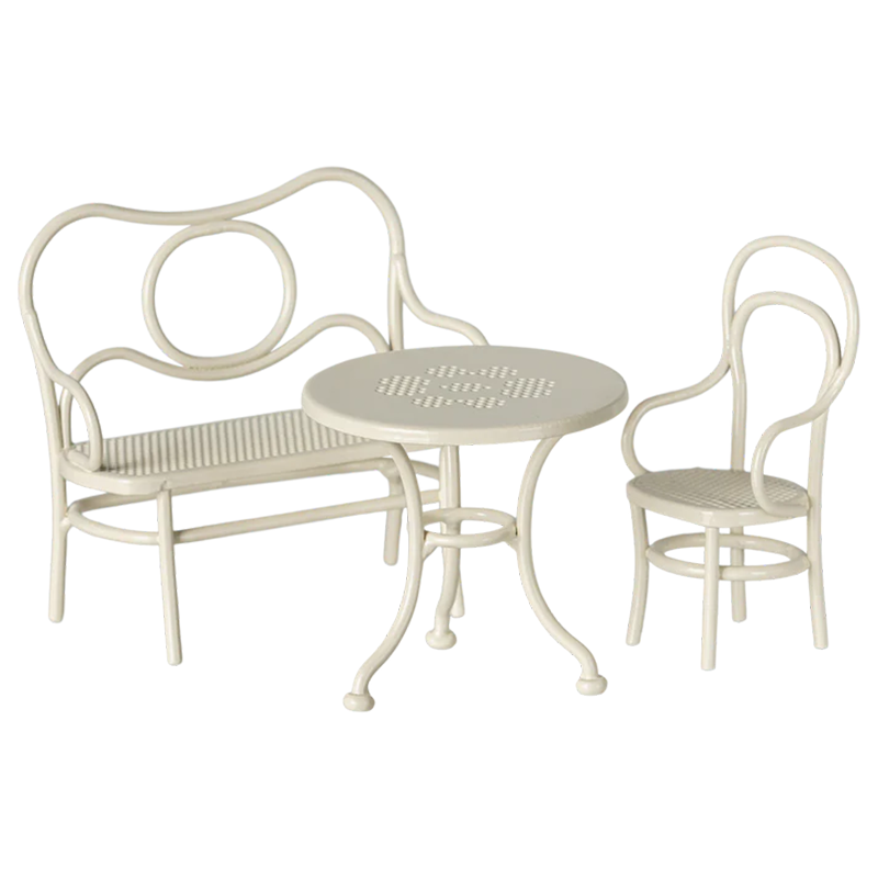 Maileg Café-Möbel Set 'Maus' Klein Off White