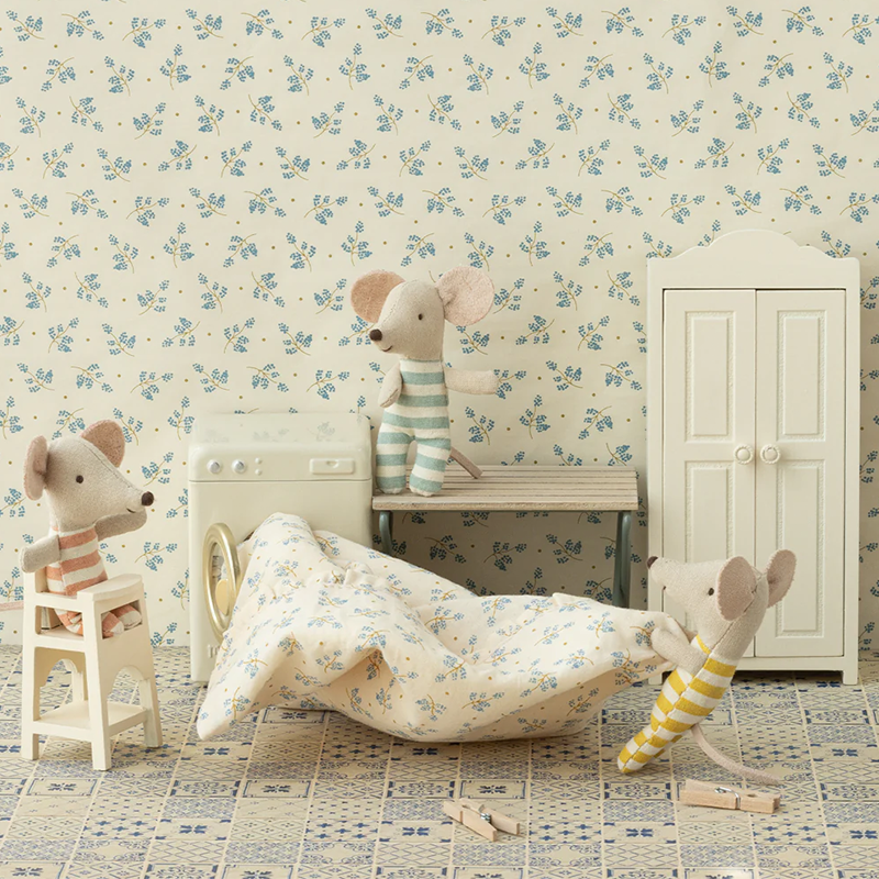 Chaise haute Maileg « Souris » blanc cassé