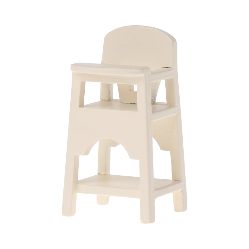 Chaise haute Maileg « Souris » blanc cassé