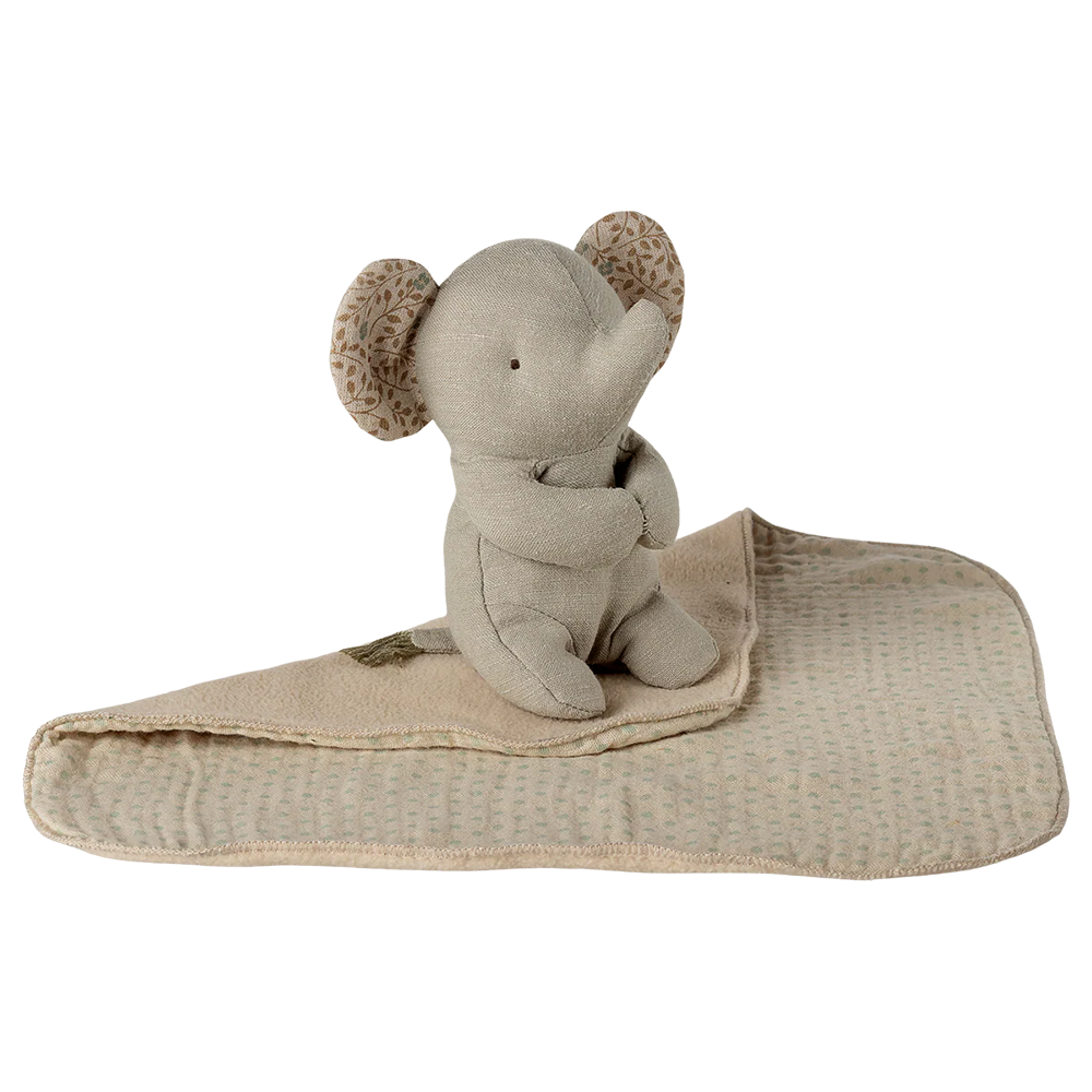 Maileg Lullaby Friends 'Elephant' Mini Iron Grey