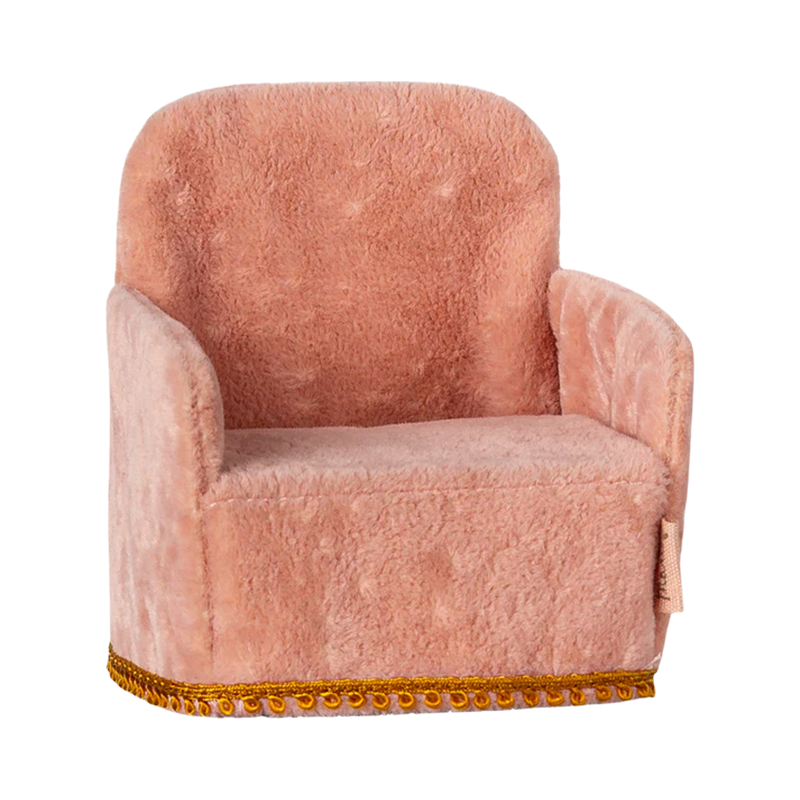Fauteuil pliable Maileg « Souris » Rose