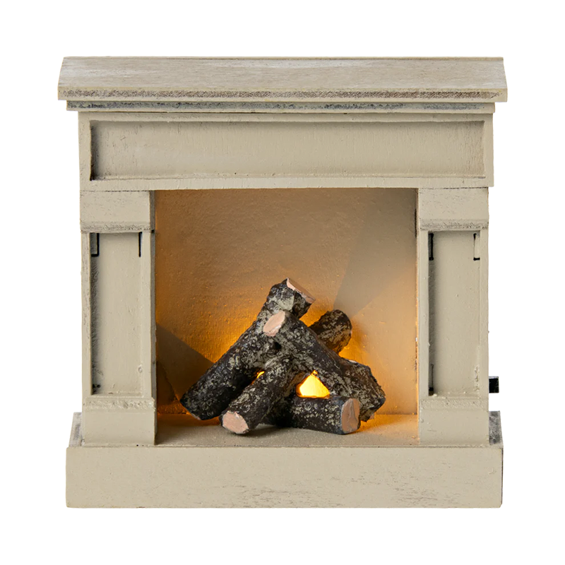 Maileg Fireplace 'Mouse' Off-White