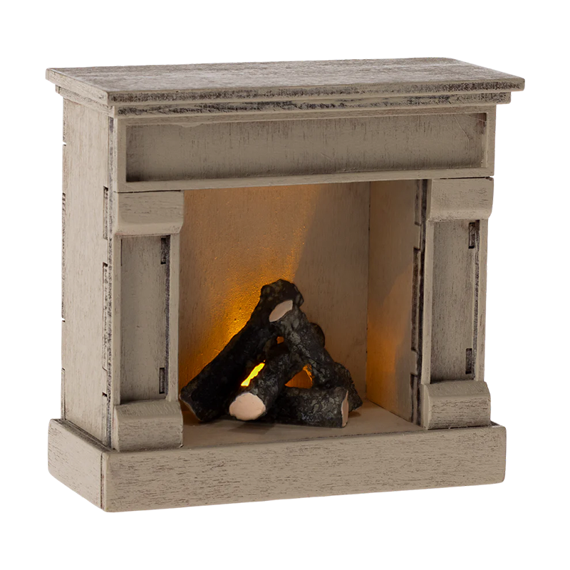 Maileg Fireplace 'Mouse' Off-White