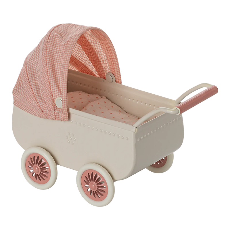 Maileg Stroller 'Mouse' Coral