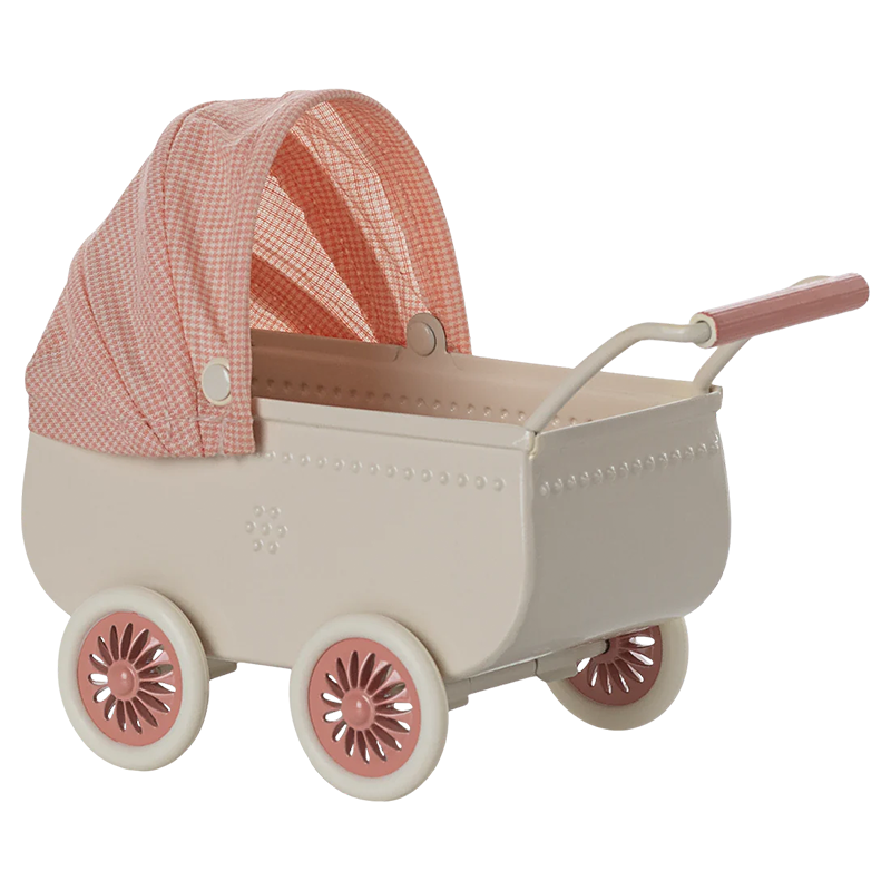 Maileg Stroller 'Mouse' Coral