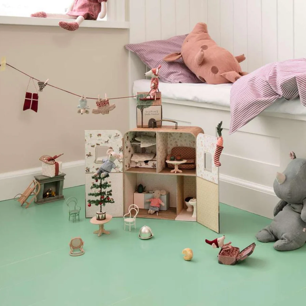 Maileg Mäusehaus 'SuitCasa' Kleine Schwester und Bruder Maus