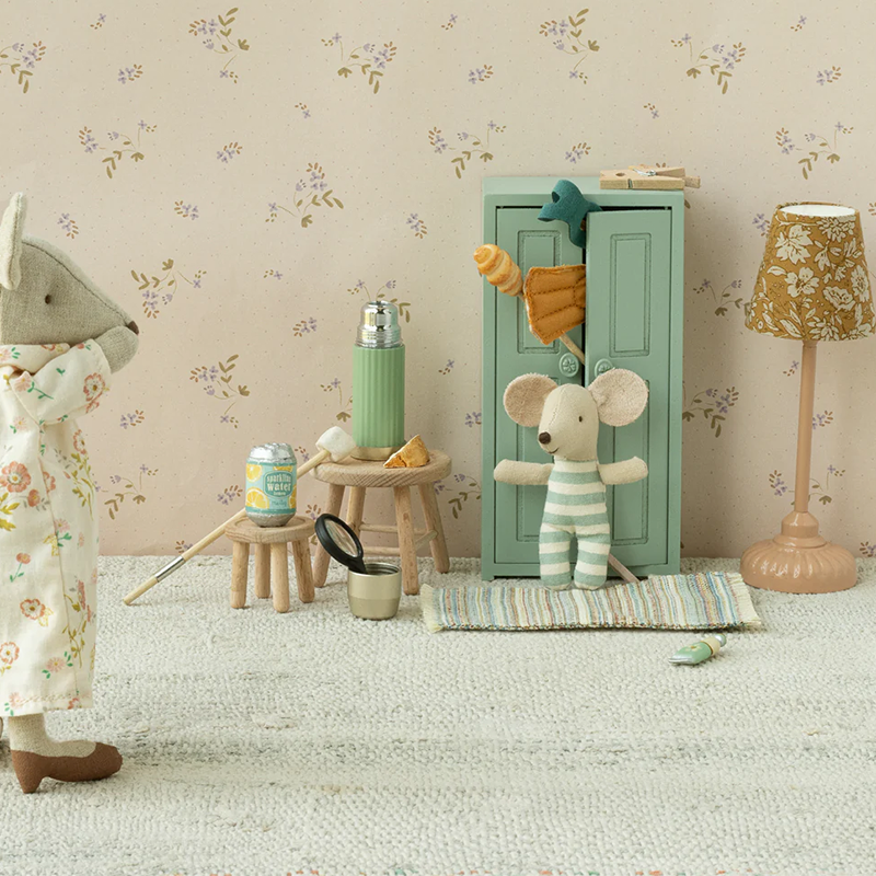 Maileg Wooden Wardrobe 'Mouse' Soft Blue
