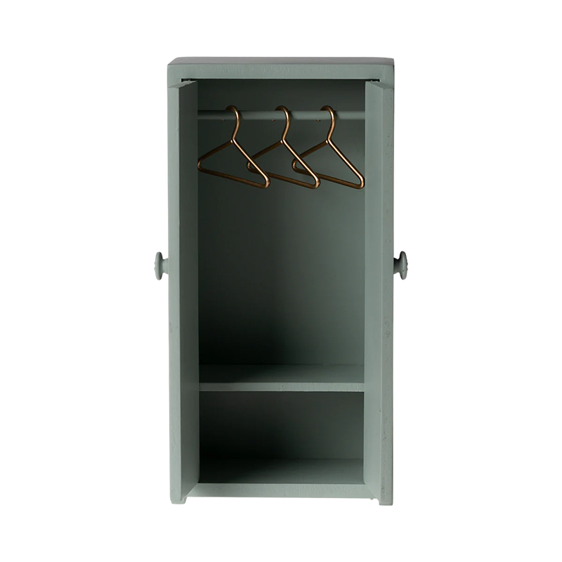 Maileg Wooden Wardrobe 'Mouse' Soft Blue