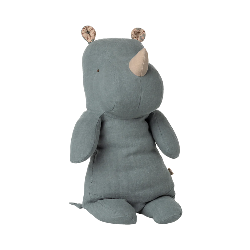 Maileg Safari Friends Nashorn 'Medium' Dusty Blue