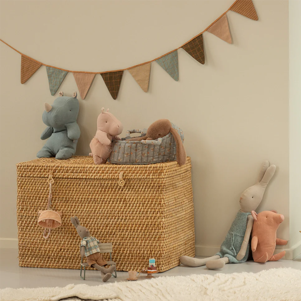 Maileg Safari Friends Nashorn 'Medium' Dusty Blue