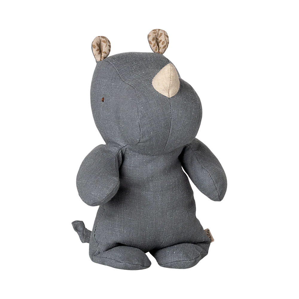 Maileg Safari Friends 'Rhino' Klein Dusty Blue - Online MY SNOWFLAKE