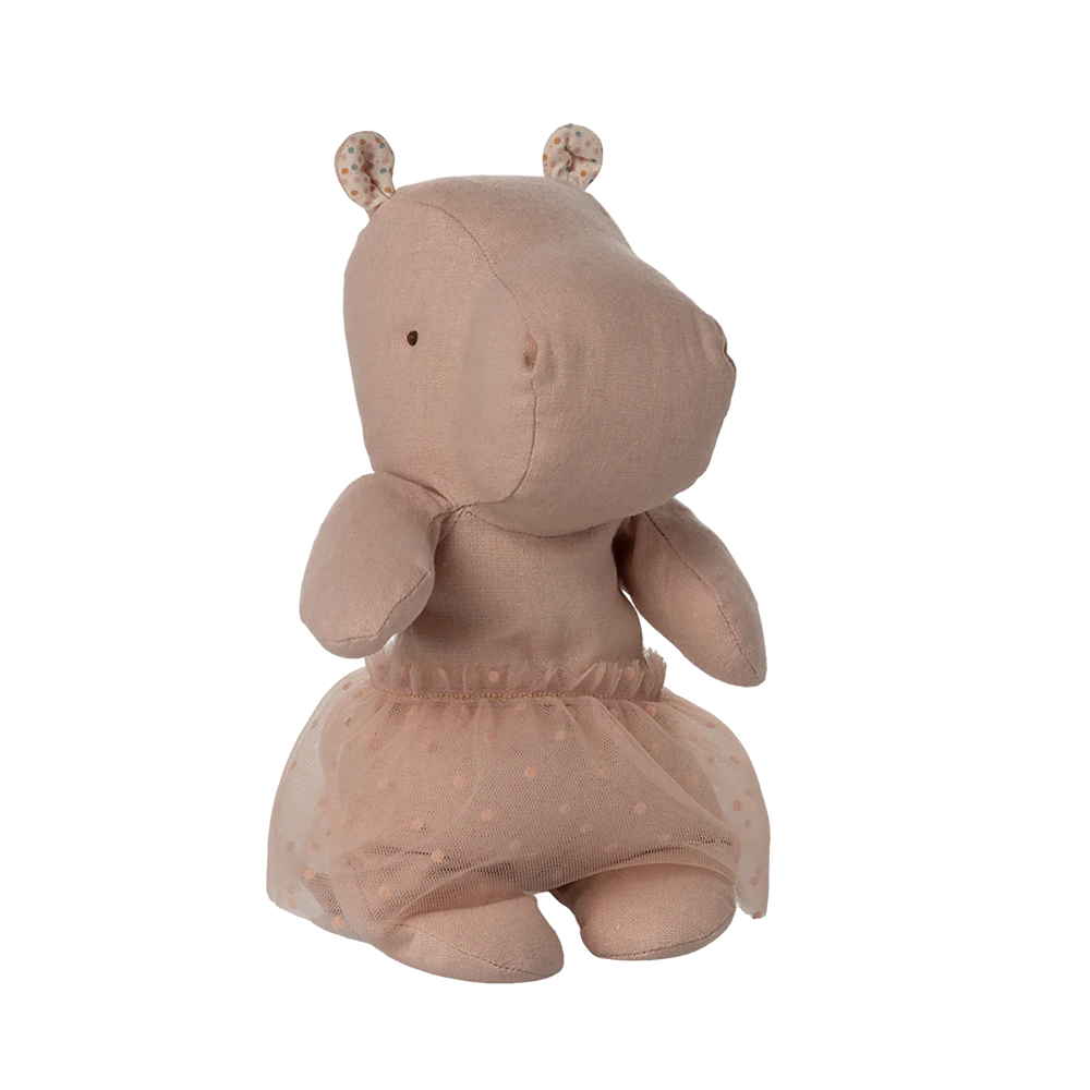 Maileg Safari Friends 'Hippo mit Rock' Klein Soft Rose
