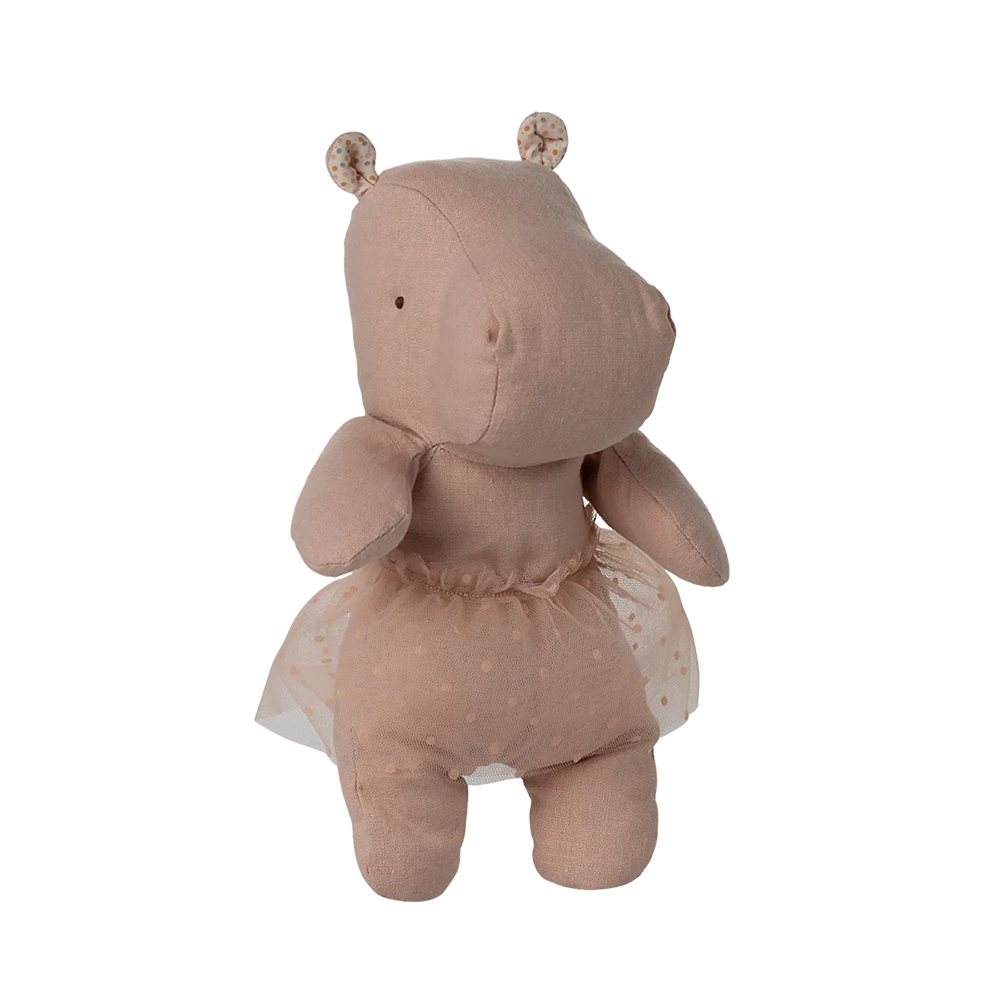 Maileg Safari Friends 'Hippo mit Rock' Klein Soft Rose