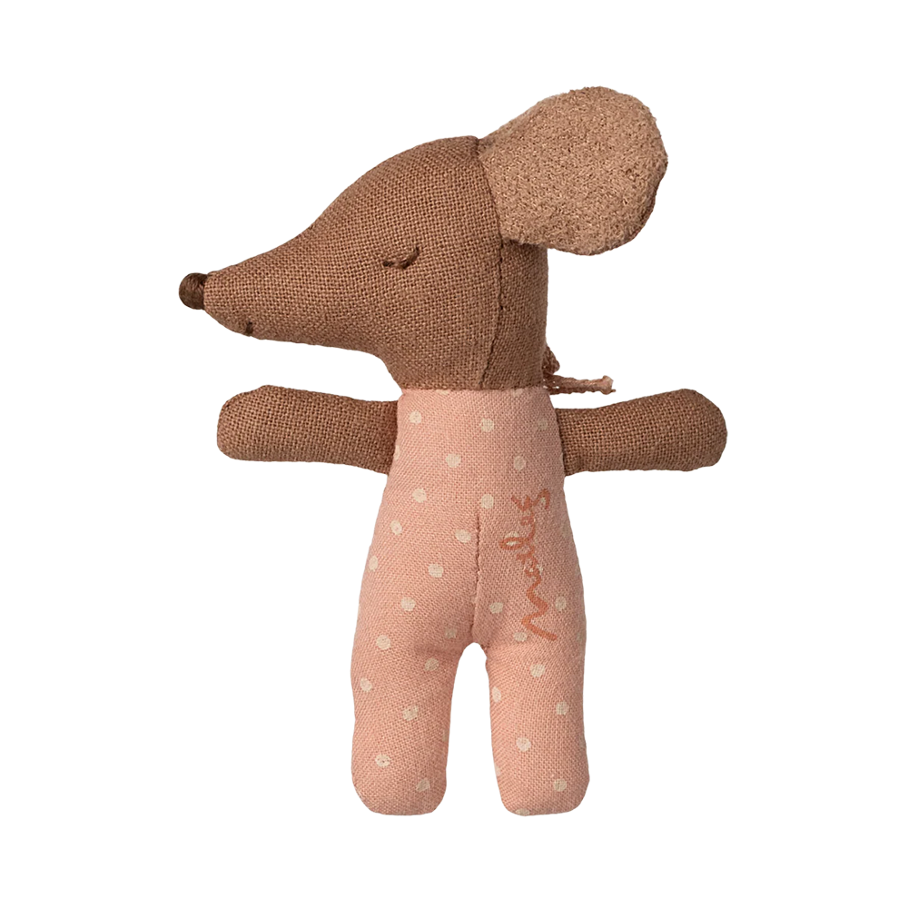 Maileg  Babymaus 'Sleepy Wakey' in Streichholzschachtel Rose
