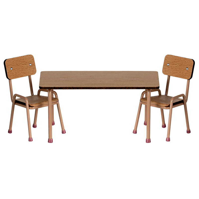 Maileg Table et chaises « Souris » Poudre foncée