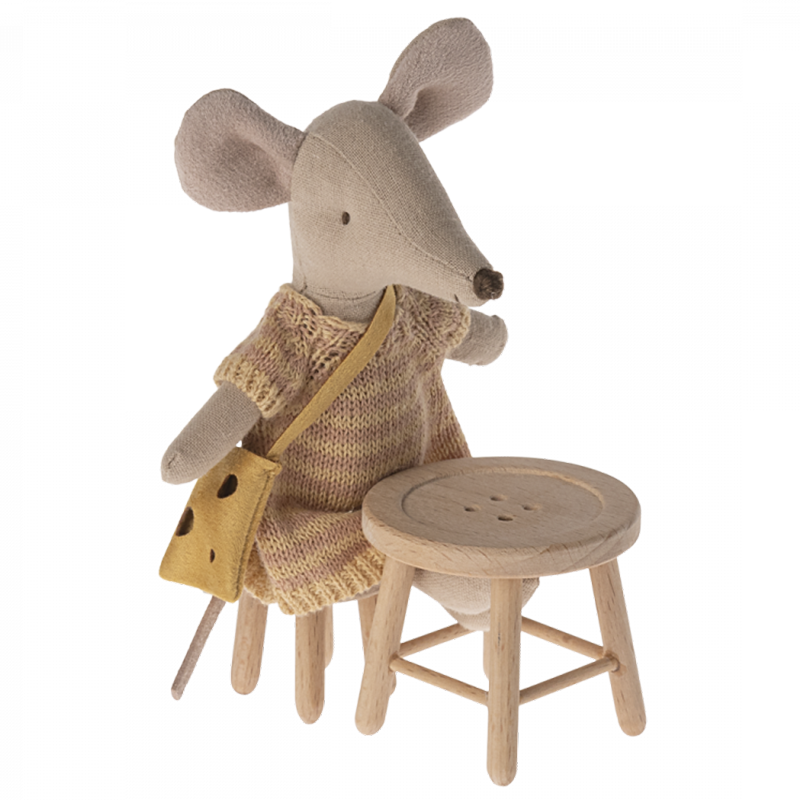 Maileg Tisch und Hocker Set Maus