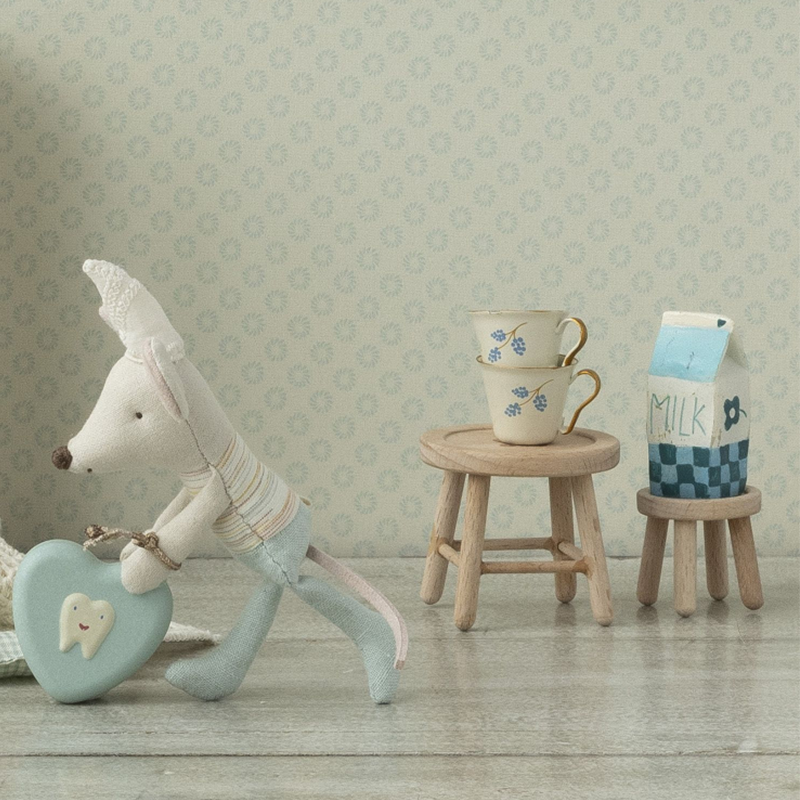 Maileg Tisch und Hocker Set Maus