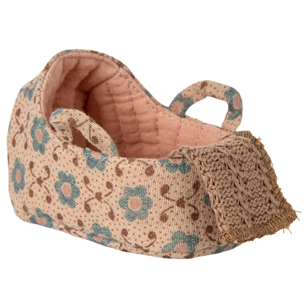 Maileg Panier de transport pour bébé souris Rose