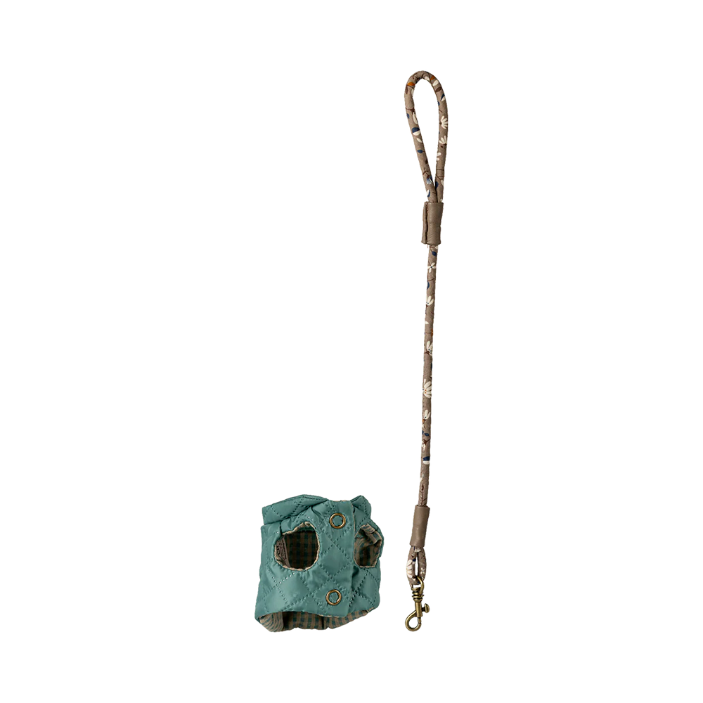 Maileg Geschirr und Leine 'Pet Supply' Dark Mint