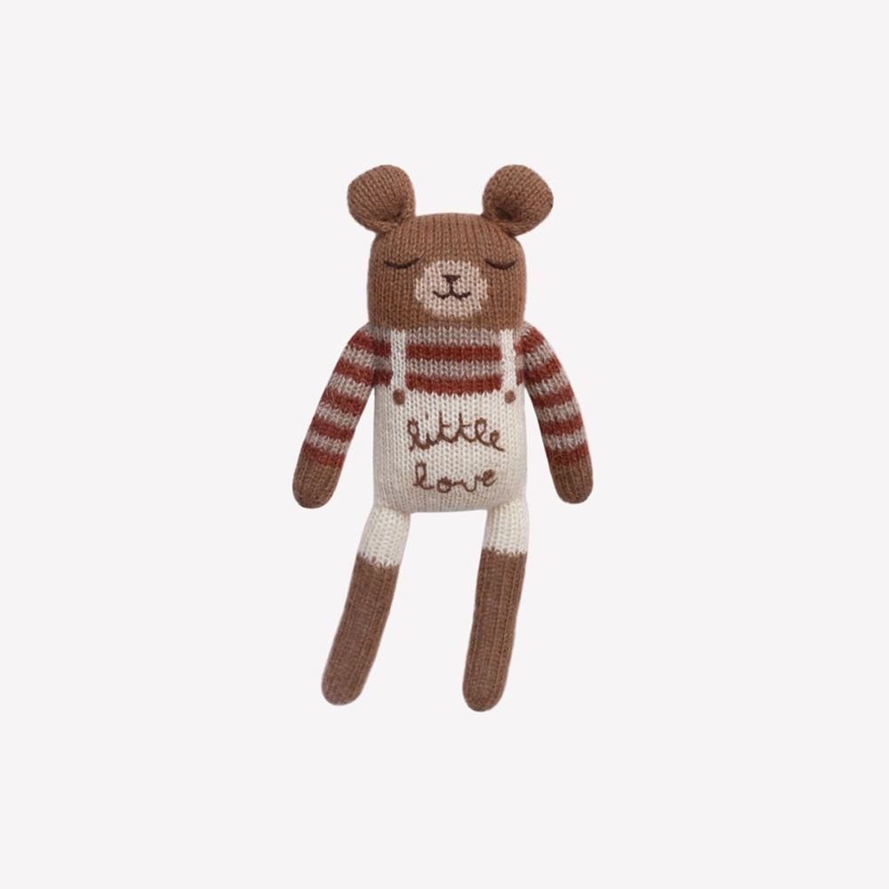Main Sauvage Knitted Cuddly Toy 'Teddy' Little Love