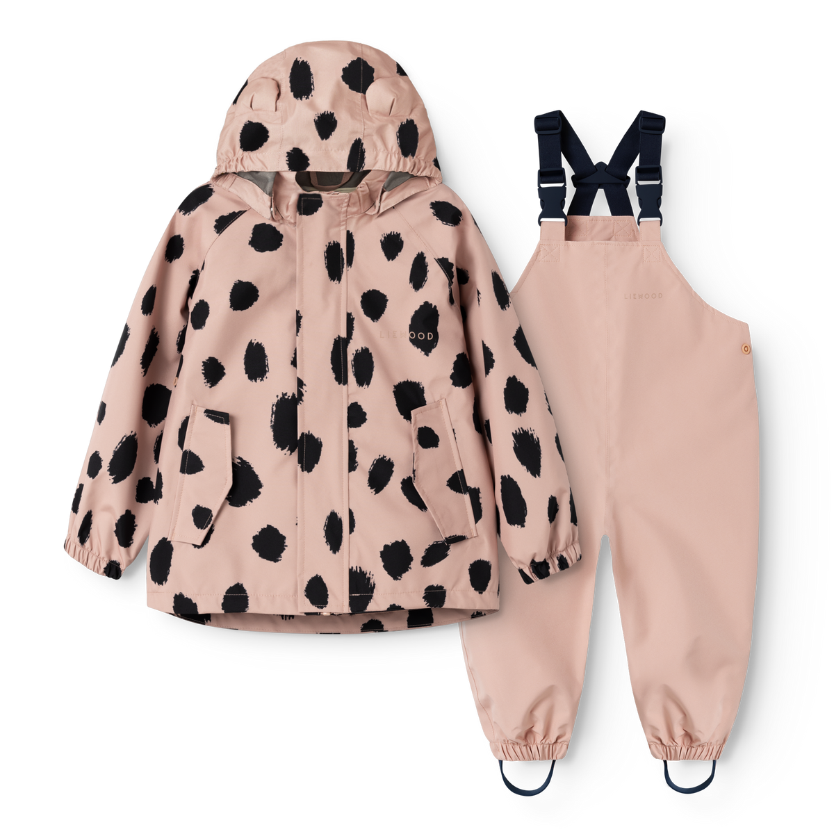 Liewood Rain Jacket/Pants Set 'Manu' Mega Leo Spot/Pale Tuscany