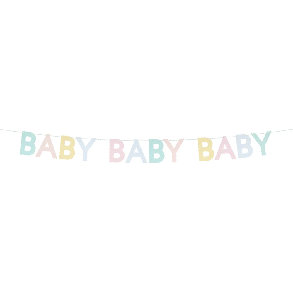 Meri Meri Party Wimpelkette 'Baby' Scallop - Online MY SNOWFLAKE