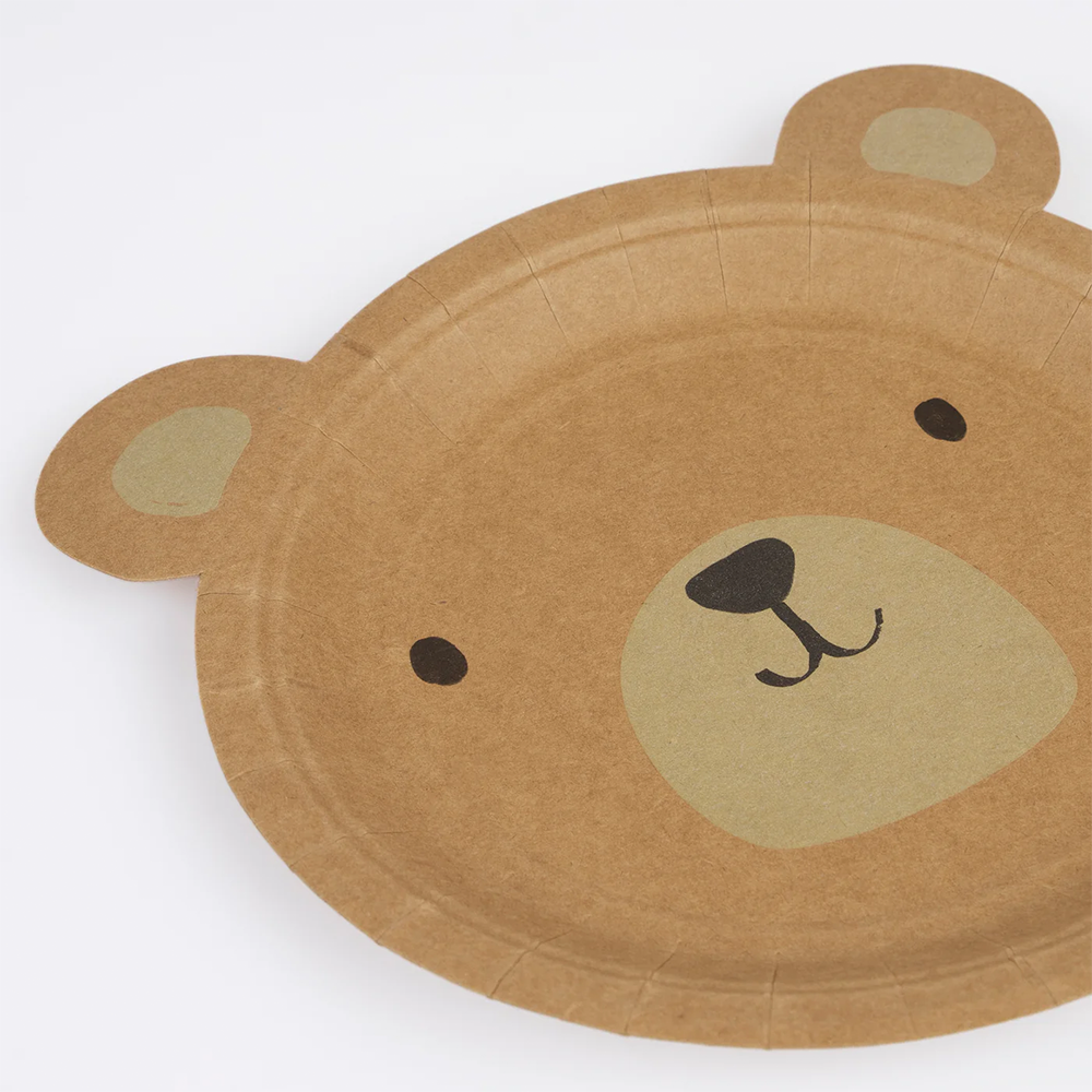 Meri Meri Party Bären Teller Gross Woodland - Online MY SNOWFLAKE