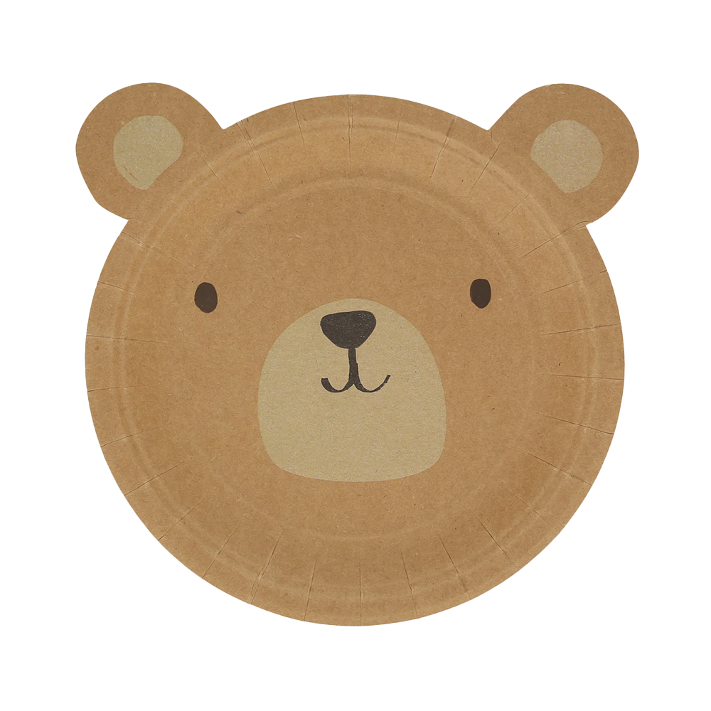 Meri Meri Party Bären Teller Gross Woodland - Online MY SNOWFLAKE