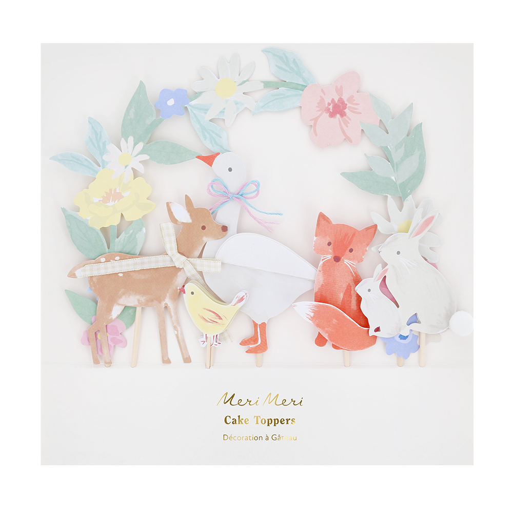 Meri Meri Cake Topper Little Animals - Online MY SNOWFLAKE