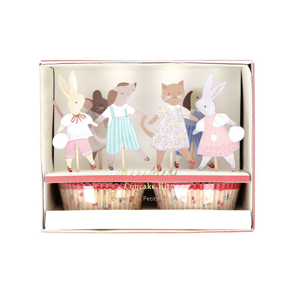 Kit de cupcakes Animaux de la forêt Meri Meri