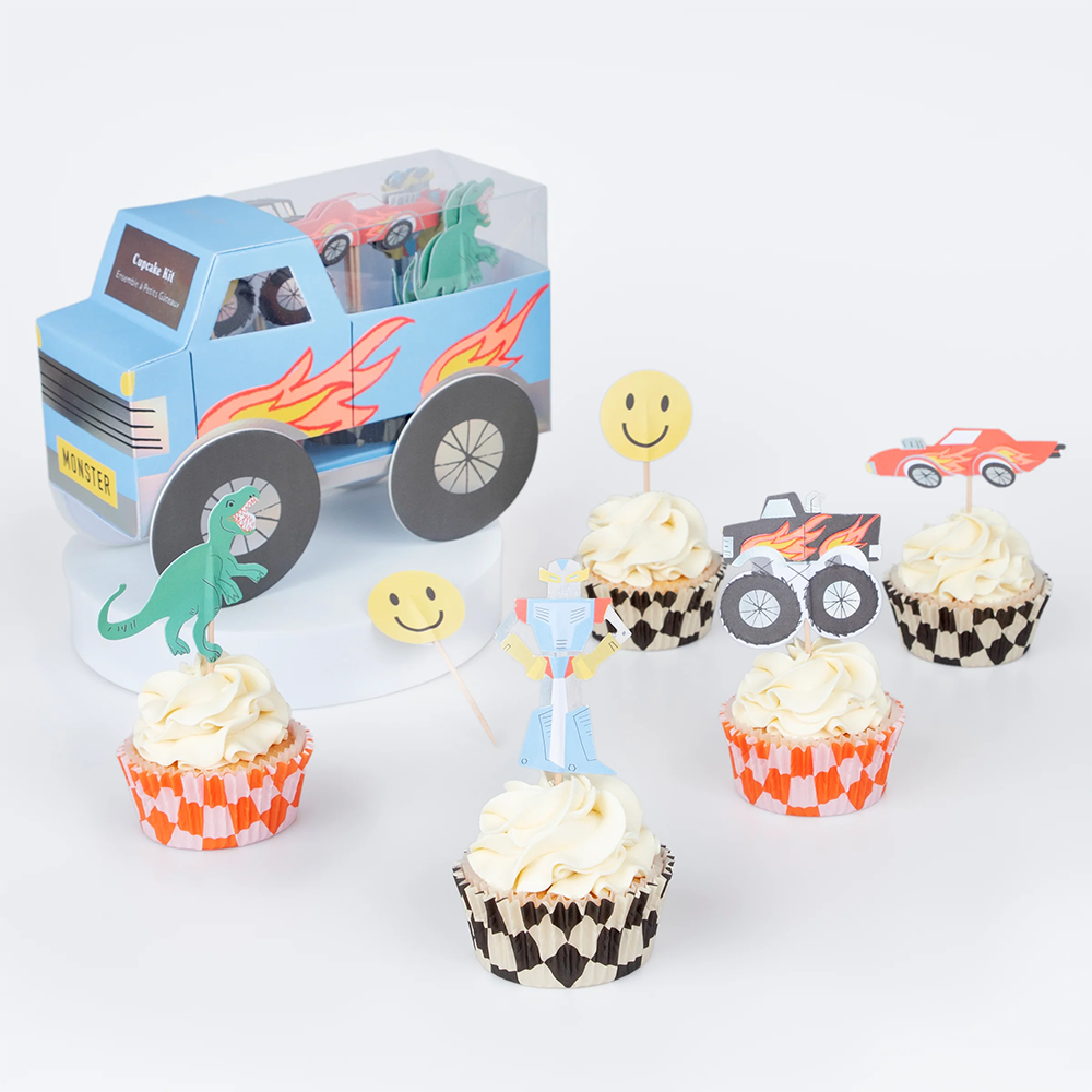Meri Meri Kit de cupcakes Monstertruck
