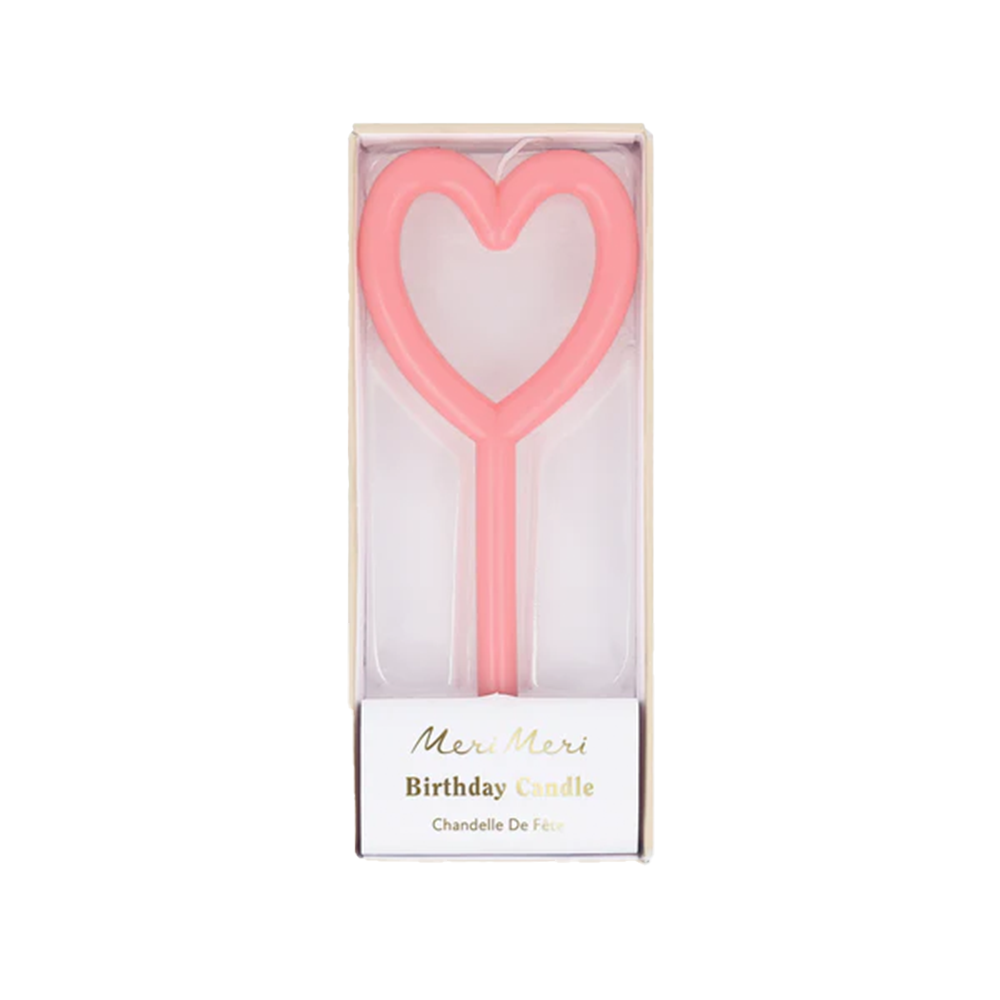 Meri Meri Slim Heart Candle